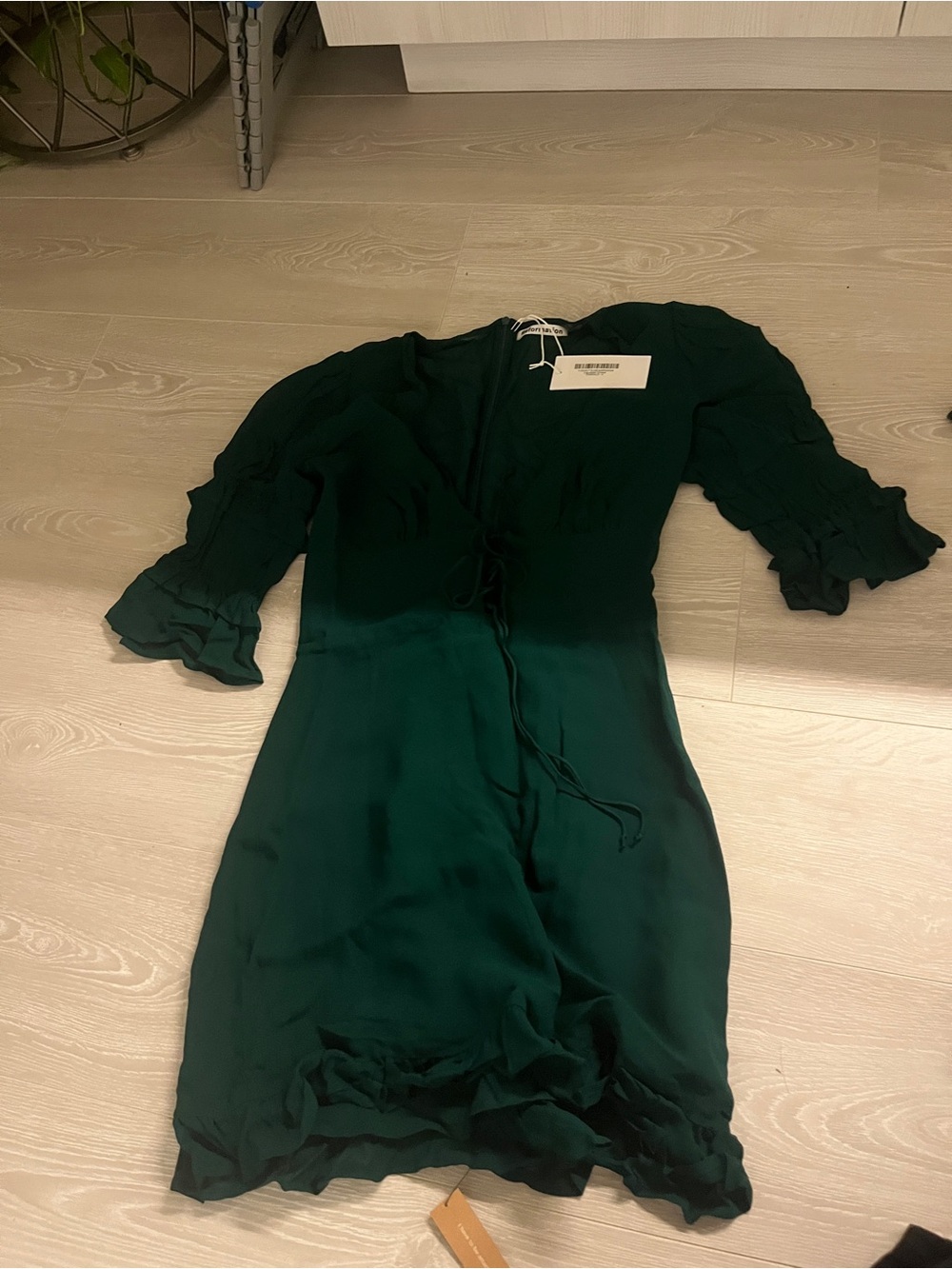 Reformation Laurelei Emerald Dress - Picture 2 of 3